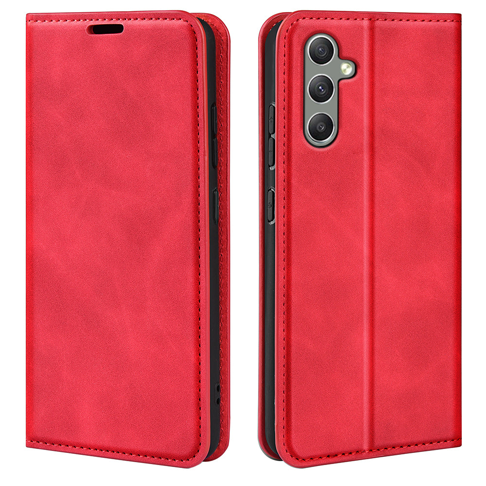 Til Samsung Galaxy A24 4G Skin-touch læder pung telefon etui Magnetisk flip stativ Drop-sikkert cover Til Samsung Galaxy A24 4G Skin-touch læder pung telefon etui Magnetisk flip stativ Drop-sikkert cover